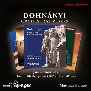 Pochette de Orchestral Works de Howard Shelley - Matthias Bamert - Ernő Dohnányi - BBC Philharmonic - James Ehnes