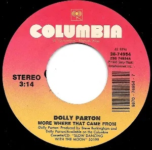 Pochette de More Where That Came From / I’ll Make Your Bed de Dolly Parton