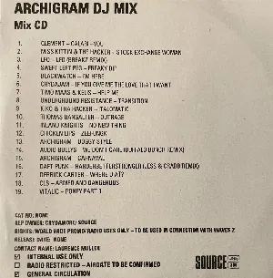 Pochette de DJ Mix de Archigram