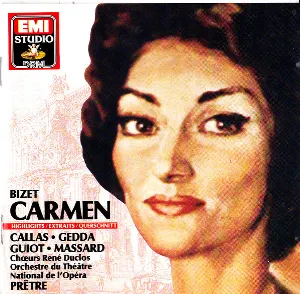 Pochette de Carmen Highlights / Extraits / Querschnitt de Georges Prêtre - Georges Bizet - Maria Callas - Orchestre de l’Opéra national de Paris - Nicolai Gedda