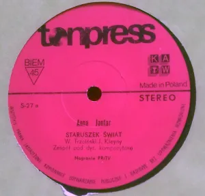 Pochette de Staruszek świat / Dzień bez happy endu de Anna Jantar