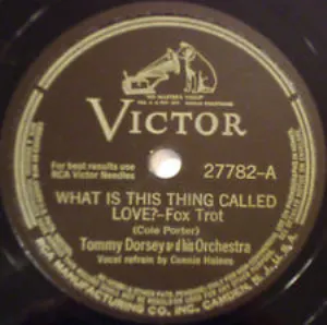 Pochette de What Is This Thing Called Love? / Love Sends a Little Gift of Roses de Tommy Dorsey and His Orchestra