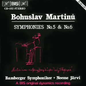 Pochette de Symphonies no. 5 & no. 6 de Bamberger Symphoniker - Neeme Järvi - Bohuslav Martinů