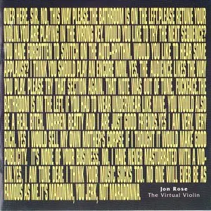 Pochette de The Virtual Violin de Jon Rose