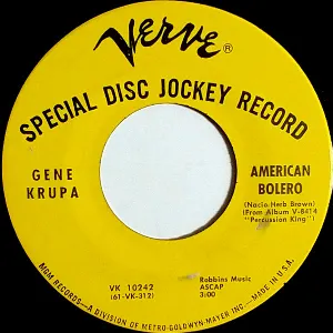 Pochette de American Bolero / Meadowland de Gene Krupa
