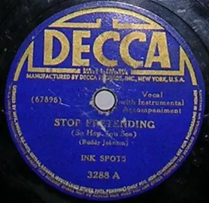 Pochette de Stop Pretending (So Hep You See) / You're Breaking My Heart All Over Again de The Ink Spots