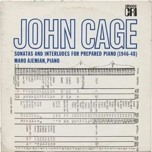 Pochette de Sonatas and Interludes for Prepared Piano de John Cage - Yūji Takahashi