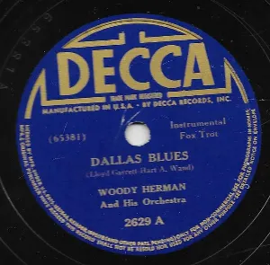 Pochette de Dallas Blues / River Bed Blues de Woody Herman and His Orchestra