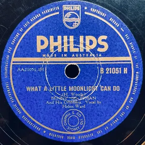 Pochette de What a Little Moonlight Can Do / I'll Never Say "Never Again" Again de Benny Goodman and His Orchestra