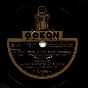 Pochette de In Knollenlan is het feest vandaag / Daisy Bell de Bob Scholte