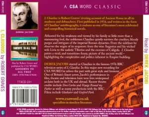 Pochette de I, Claudius de Derek Jacobi