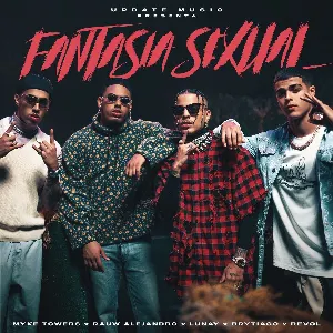 Pochette de Fantasía sexual de Rauw Alejandro - Brytiago - Lunay - Myke Towers