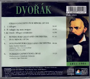 Pochette de Cello Concerto de Antonín Dvořák