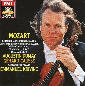Pochette Mozart: Sinfonia Concertante; Violin Concerto No. 3