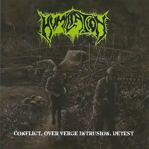 Pochette de Conflict. Over Verge Intrusion. Detest de Humiliation