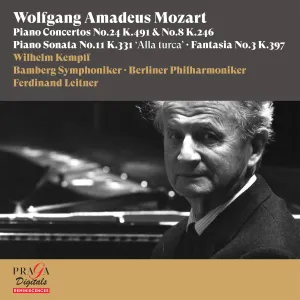 Pochette de Piano Concertos nos. 8 & 24 / Piano Sonata no. 11 / Fantasia no. 3 de Bamberger Symphoniker - Wilhelm Kempff - Ferdinand Leitner - Wolfgang Amadeus Mozart - Berliner Philharmoniker