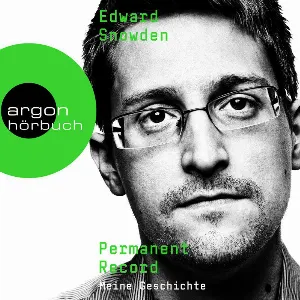 Pochette de Permanent Record: Meine Geschichte de Edward Snowden