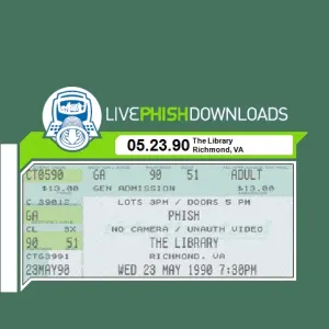 Pochette de 1990-05-23: The Library, Richmond, VA, USA de Phish