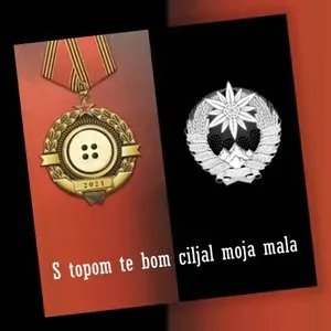 Pochette de S topom te bom ciljal moja mala de Laibach