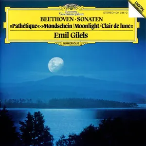 Pochette Pathétique / Moonlight (piano: Emil Gilels)