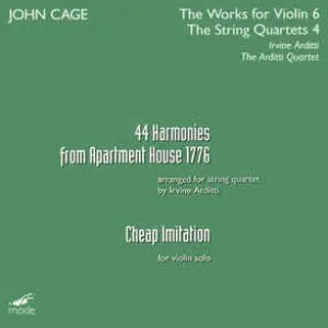 Pochette de 44 Harmonies From Apartment House 1776 / Cheap Imitation de John Cage - Irvine Arditti - Arditti Quartet