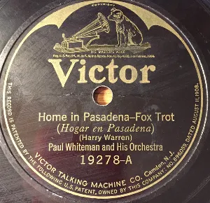Pochette de Home in Pasadena / Mona Vanna de Paul Whiteman and His Orchestra