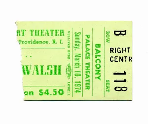 Pochette 1974‐03‐10 Palace Theatre, Providence, RI