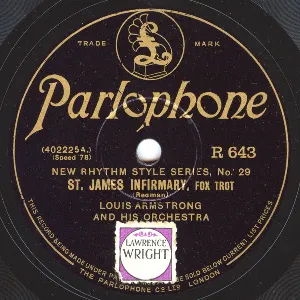 Pochette de St. James' Infirmary / Nobody's Sweetheart de Louis Armstrong & His Orchestra