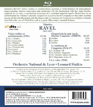 Pochette Orchestral Works 2: Valses nobles et sentimentales / Gaspard de la nuit / Le Tombeau de Couperin / La Valse