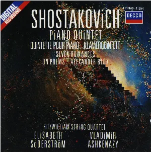 Pochette Two Pieces for String Quartet / Seven Romances on Poems of Alexander Blok / Piano Quintet in G minor