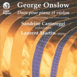 Pochette de Duos pour piano et violon de George Onslow