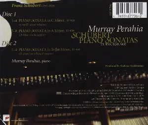 Pochette de Piano Sonatas D.958, 959, 960 de Murray Perahia - Franz Schubert