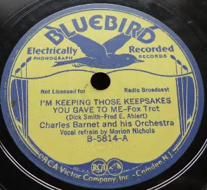 Pochette de I'm Keeping Those Keepsakes You Gave to Me / Don't Be Afraid to Tell Your Mother de Charlie Barnet and His Orchestra