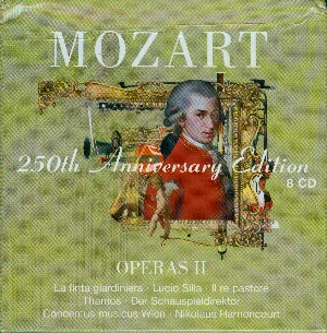 Pochette 250th Anniversary Edition: Operas II: La finta giardiniera / Lucio Silla / Il re pastore / Thamos / Der Schauspieldirektor