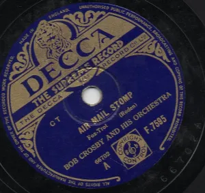 Pochette de Air Mail Stomp / Over the Waves de Bob Crosby and His Orchestra