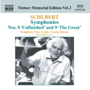 Pochette de Symphonies nos. 8 "Unfinished" & 9 "The Great" de Franz Schubert - Georg Tintner