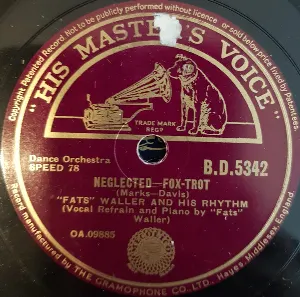 Pochette de Neglected / Why Do Hawaiians Sing Aloha de Fats Waller and His Rhythm