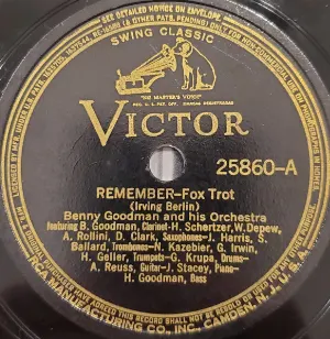 Pochette de Remember / Blue Skies de Benny Goodman and His Orchestra