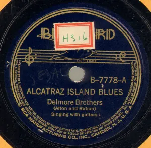 Pochette de Alcatraz Island Blues / My Smoky Mountain Gal de The Delmore Brothers