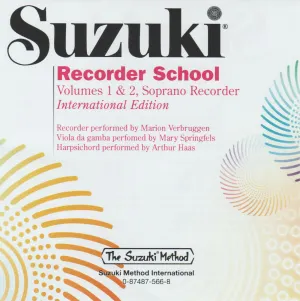 Pochette de Suzuki Recorder School, Volumes 1 & 2, Soprano Recorder de Marion Verbruggen