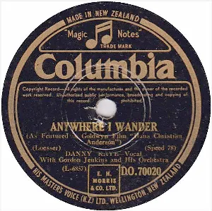 Pochette de Anywhere I Wander / No Two People de Gordon Jenkins & His Orchestra
