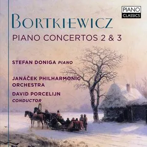 Pochette de Piano Concertos 2 & 3 de David Porcelijn - Janáčkova filharmonie Ostrava