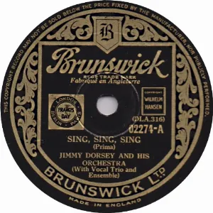 Pochette de Sing Sing Sing / What’s the Reason de Jimmy Dorsey and His Orchestra