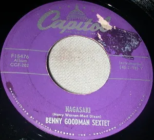 Pochette de Nagasaki / The Varsity Drag de The Benny Goodman Sextet