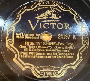 Pochette de Rise 'n' Shine / Turn Out the Light de Paul Whiteman and His Orchestra