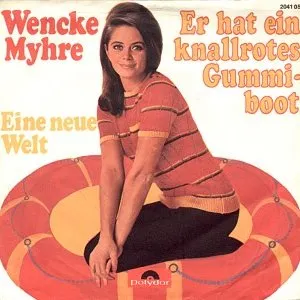 Pochette de Er hat ein knallrotes Gummiboot de Wenche Myhre