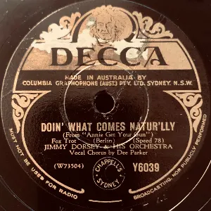 Pochette de Doin' What Comes Natur'lly / My Ideal de Jimmy Dorsey and His Orchestra