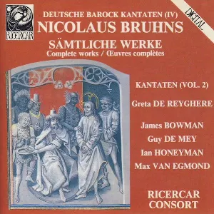 Pochette de Sämtliche Werke - Kantaten (Vol. 2) de Ricercar Consort - Max van Egmond - James Bowman - Nicolaus Bruhns - Guy de Mey