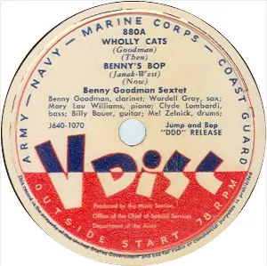 Pochette de Wholly Cats / Benny’s Bop / Fidgety Feet de The Benny Goodman Sextet