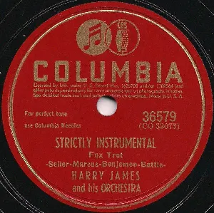 Pochette de Strictly Instrumental / When You’re a Long, Long Way From Home de Harry James and His Orchestra